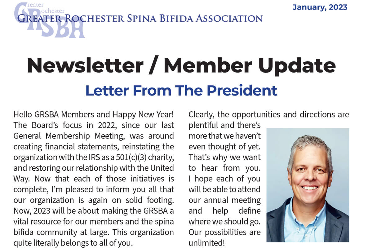 GRSBA Newsletter Jan 2023 Screenshot
